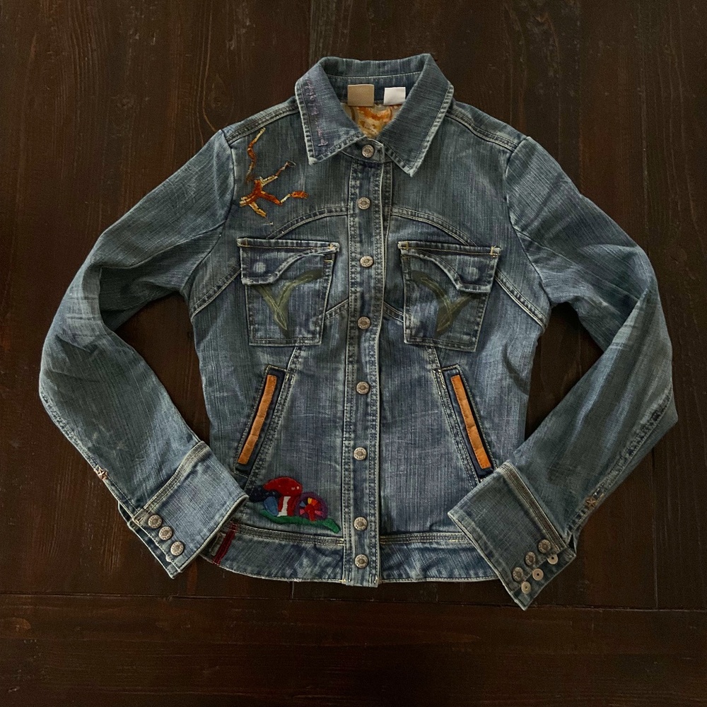 RARE People For Peace Denim Jacket  ●  LIMITED EDITION